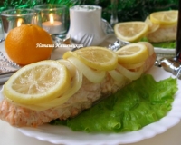 Лосось с лимоном в фольге в духовке