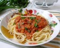 Спагетти с тунцом
