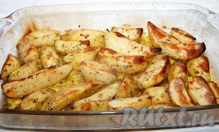 Как запечь картошку дольками без кожуры в духовке 
