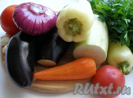 Ингредиенты для приготовления соте из овощей
