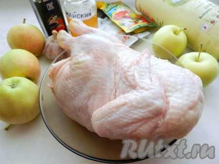 Ингредиенты для приготовления курицы в аэрогриле