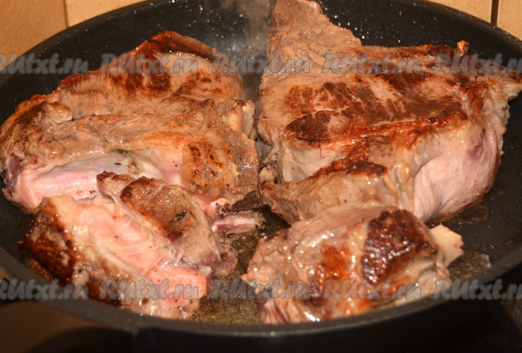 Как приготовить рецепт Свинина на косточке