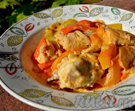 Вкусный гуляш из куриного филе без томатной пасты: пошагово