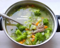 Суп из капусты брокколи