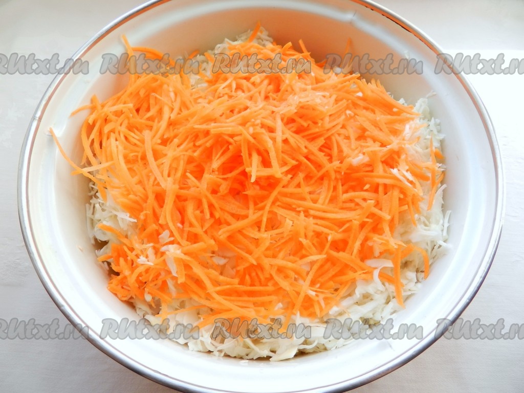 Салат из свежей капусты и моркови: рецепт как в столовой