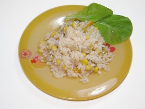 Рис с кукурузой в качестве гарнира