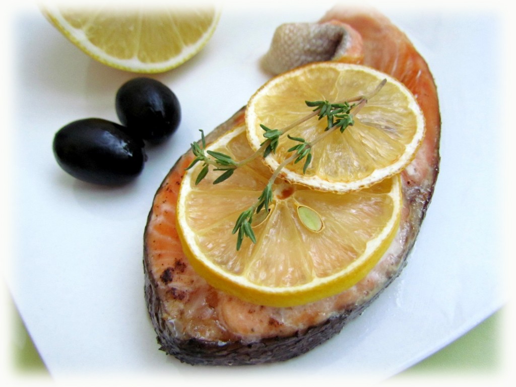 Запеченная семга с лимоном | Вторые блюда | Salute di Mare™, Морячка™ - морская пищевая соль