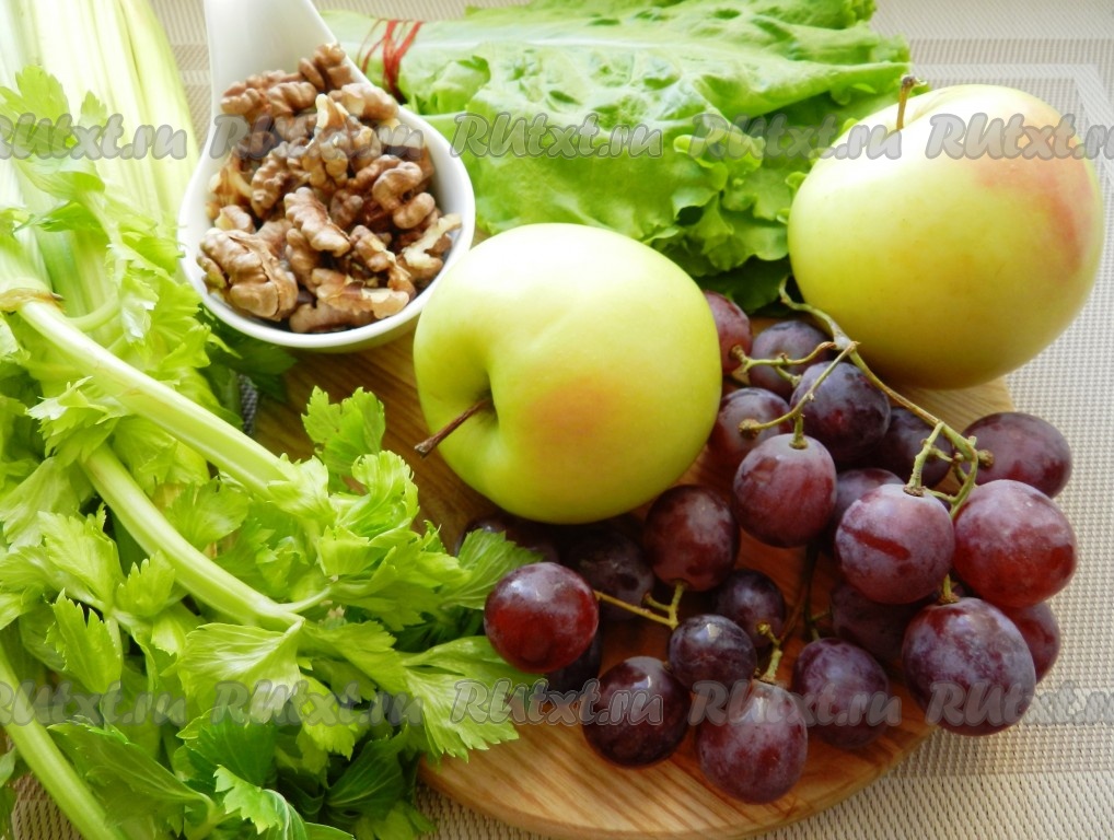 Салат "Вальдорф" - 9 пошаговых фото в рецепте