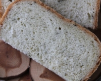 Пшеничный хлеб в хлебопечке с чесноком и укропом