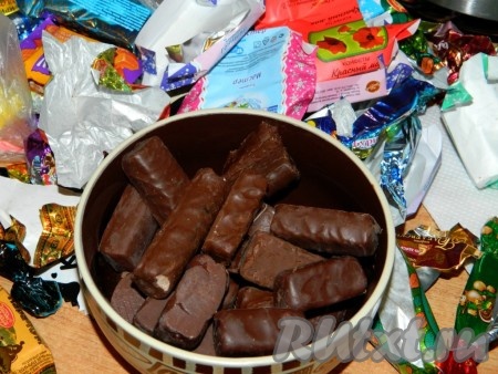 Шоколадные конфеты для приготовления кексов