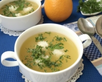Апельсиновый суп с рисовыми шариками