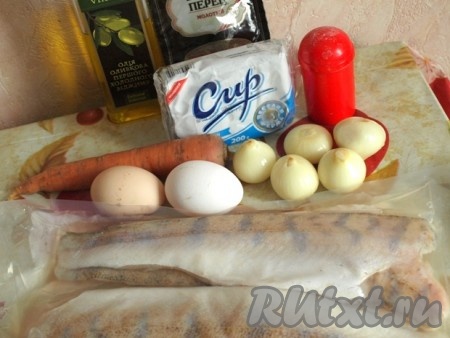 Ингредиенты для приготовления рыбных котлет из судака