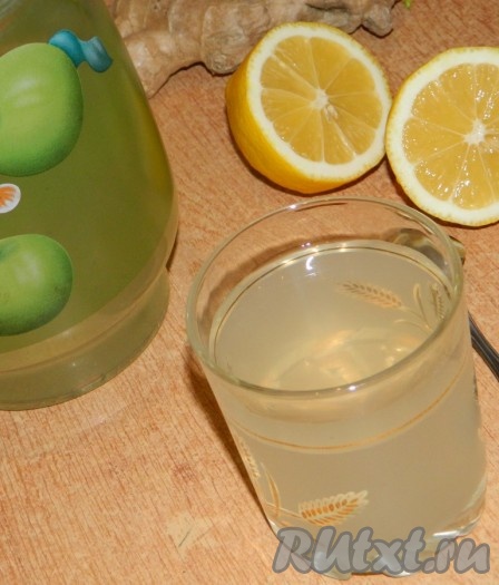 Имбирный напиток с лимоном