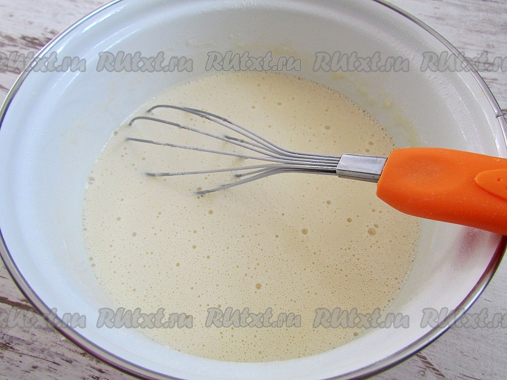 Блины простой рецепт на молоке с яйцами фото пошагово