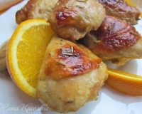 Курица в медово-имбирном маринаде с апельсинами