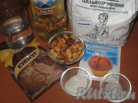 Ингредиенты для приготовления постного печенья