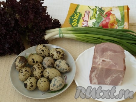 Ингредиенты для приготовления салата "Фейерверк" 
