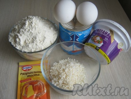 Ингредиенты для приготовления кексов на сгущёнке