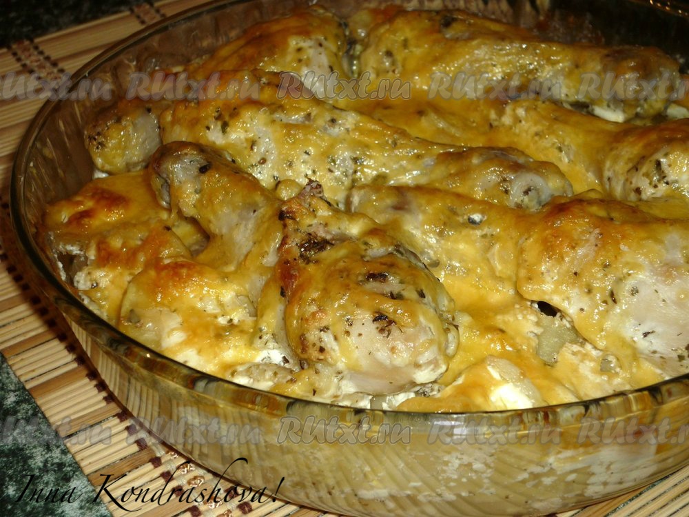 Куриные голени с картошкой в духовке – пошаговый рецепт с фото