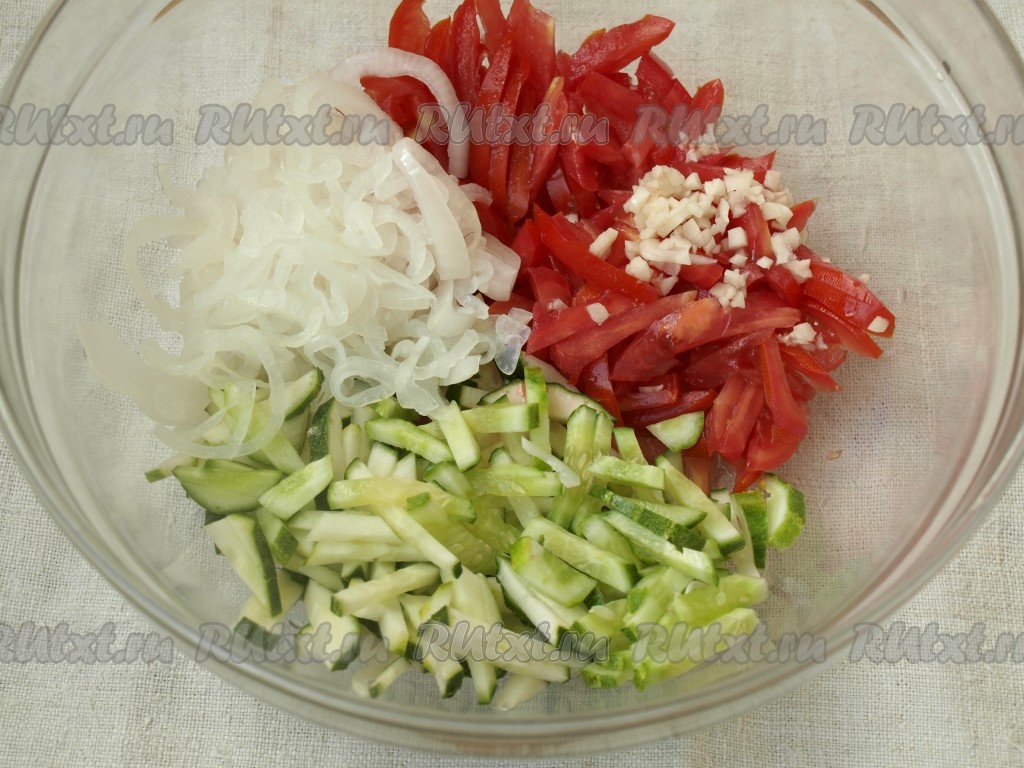 Салат Бахор с колбасой рецепт 👌 с фото пошаговый | Как готовить салаты