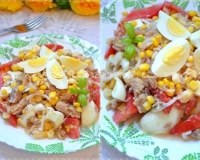 Рецепт салата из консервированной горбуши