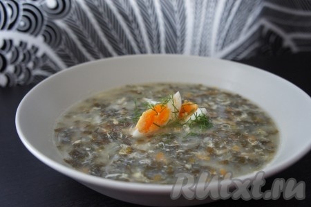 Суп с щавелем (диетический рецепт)
