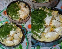 Рыба в горшочке с картошкой