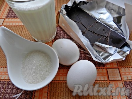 Ингредиенты для приготовления домашнего шоколадного крема