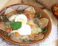 Куриные щи из свежей капусты