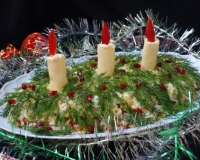 Салат "Рождественские свечи"