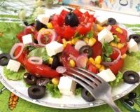 Критский салат с фетой