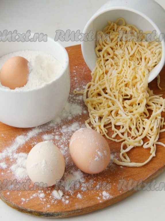 Домашняя яичная лапша: рецепт