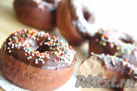 Рецепт шоколадных пончиков
