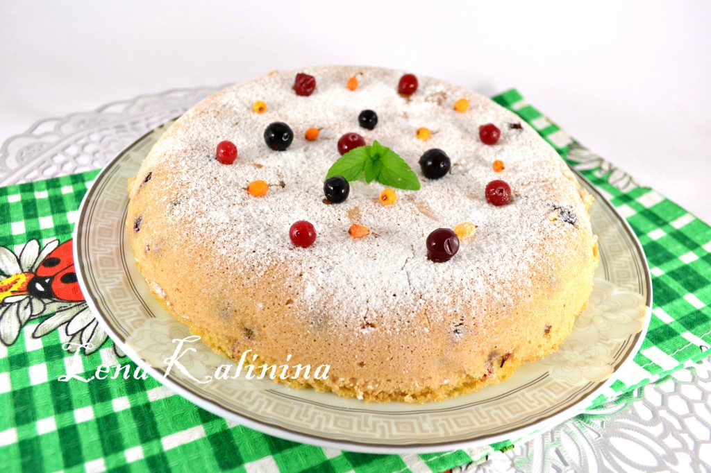 Шёлковый пирог с замороженными ягодами - рецепт автора Станиславна