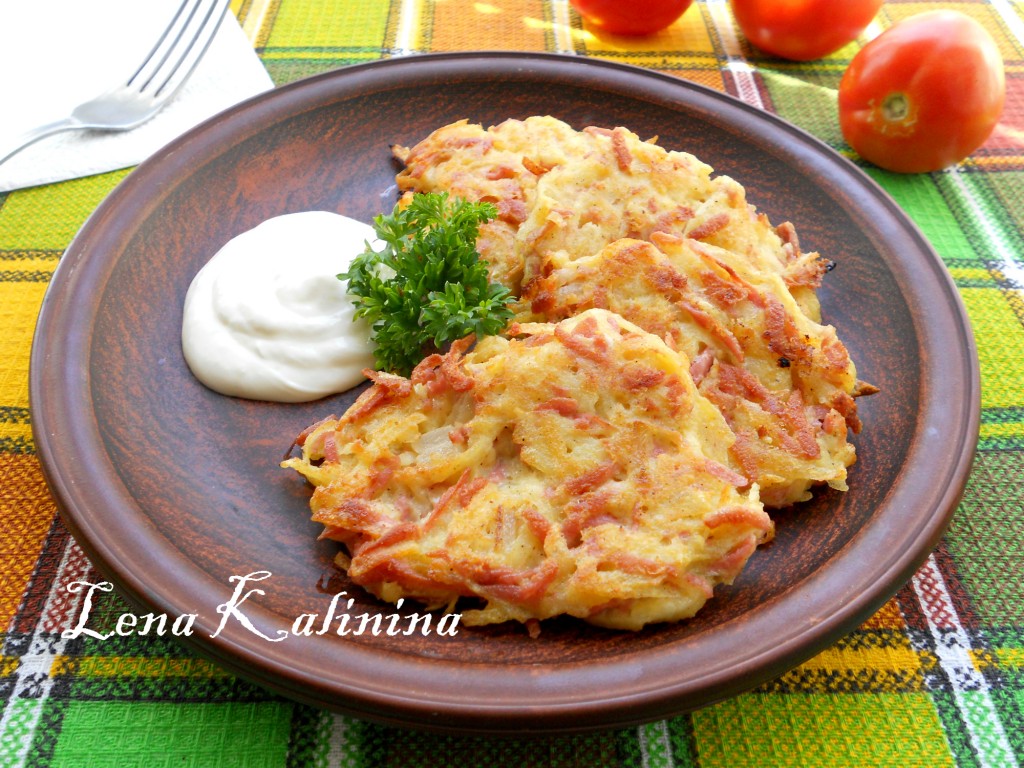 Драники с сыром и чесноком рецепт – Белорусская кухня: Завтраки. «Еда»