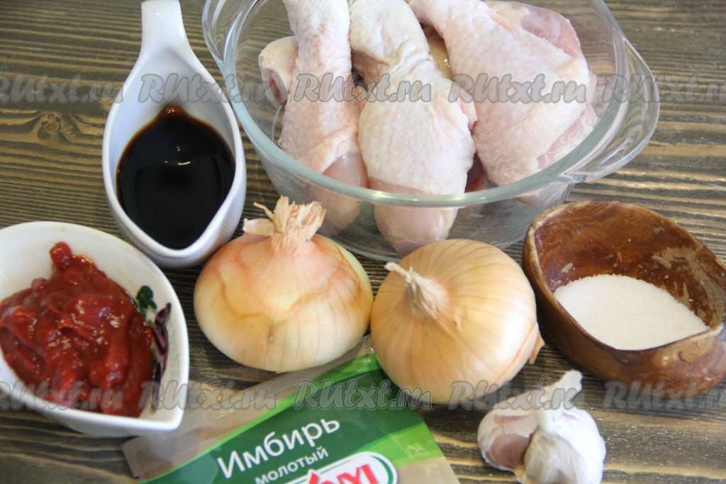Курица по-Еврейски с луком и содой на сковороде с фото