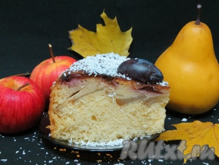 Рецепт пирога с фруктами в мультиварке