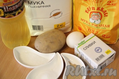 Подготовить продукты для приготовления белорусского хлеба.