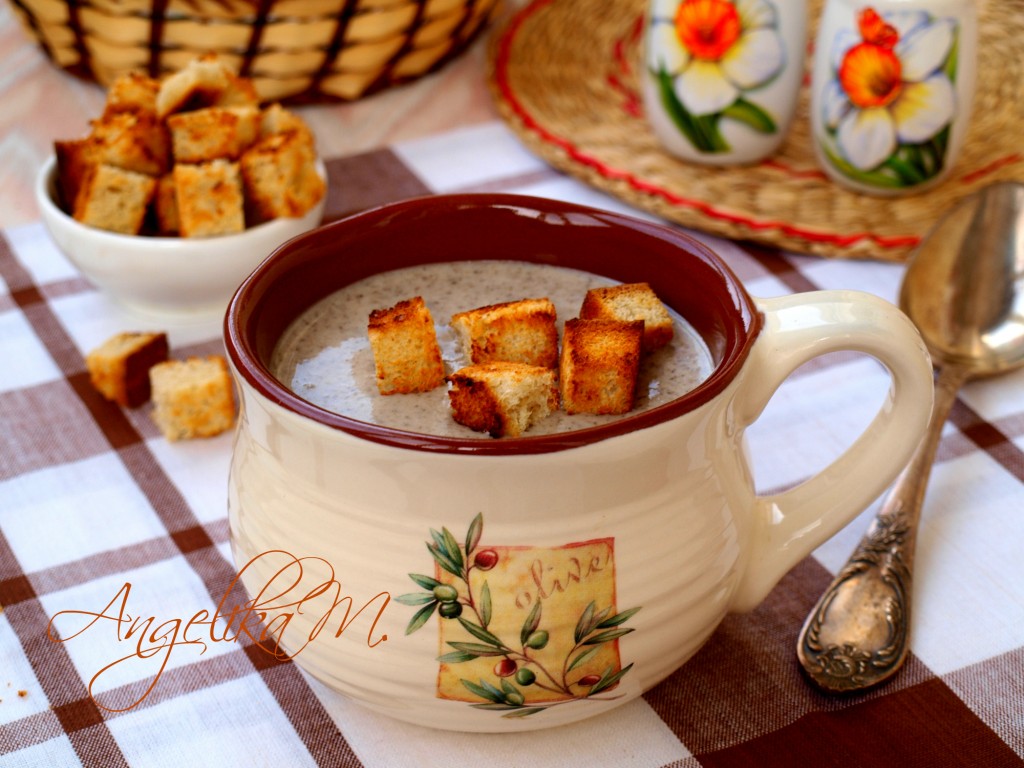 Крем-суп из шампиньонов с сыром – пошаговый рецепт приготовления с фото