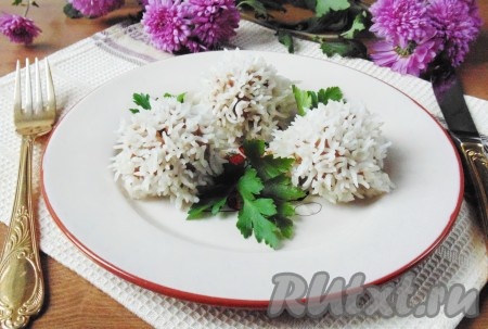 Тефтели с рисом рецепт с фото на сковороде фото рецепт пошаговый