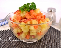 Салат из варёных моркови и картофеля