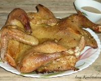 Домашняя курица, запечённая целиком в духовке 