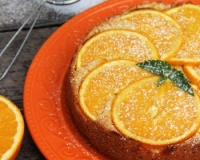 Пирог-перевёртыш с апельсинами в духовке