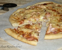 Рецепт пиццы с колбасой в духовке 