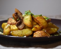 Картофель с салом 