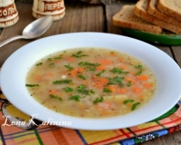 Постный суп с гречкой и картошкой